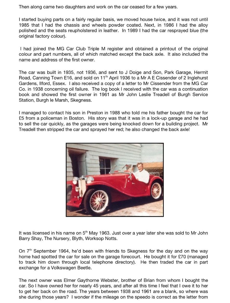 The Story of MG PA - JD6604
